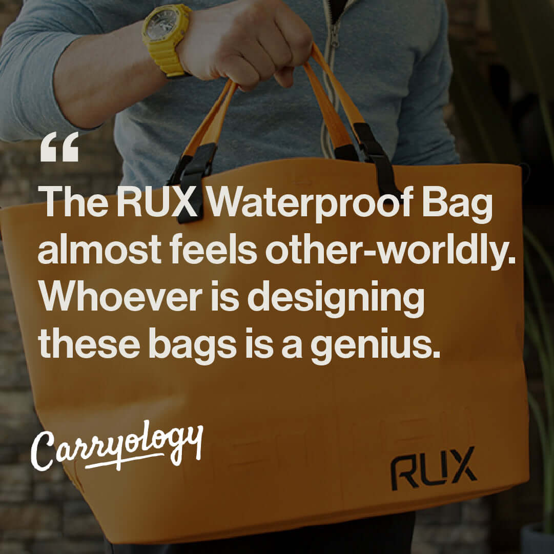 The RUX Waterproof Bag is Featured in "Carryology"