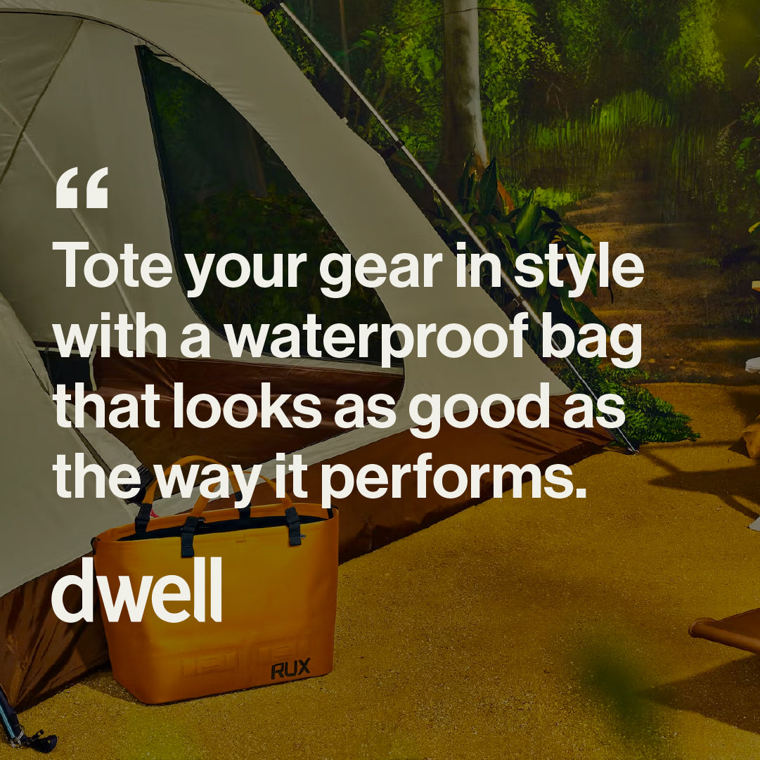 The RUX Waterproof Bag is featured in Dwell