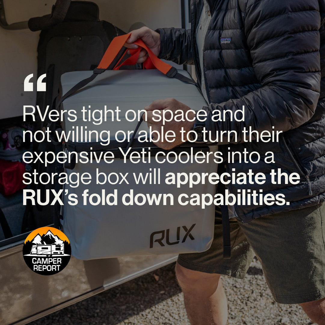 The RUX 70L featured in Camper Report